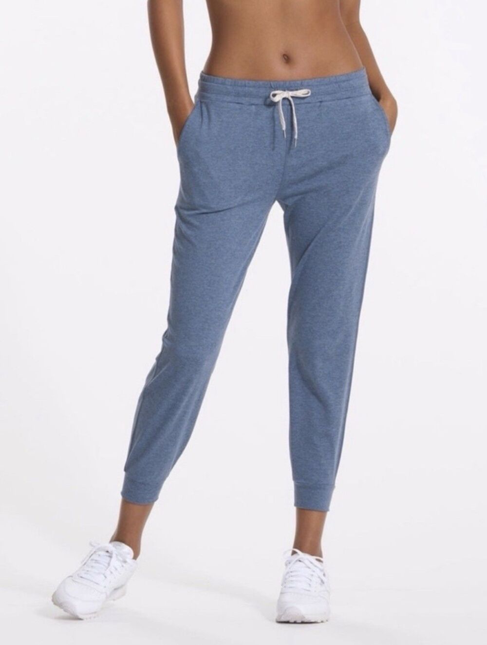 Vuori Pants Womens Heather Blue Performance Joggers Dreamknit XS 25" Inseam